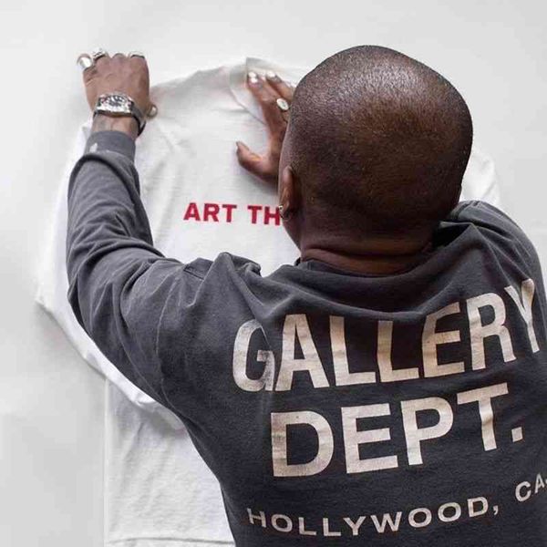 designer fashion 2023 multi cotton t shirt correct version galery deps letter print loose double-sided long sleeve t-shirt washed old high s, Black
designer fashion 2023 multi cotton t shirt correct version galery deps letter print loose double-sided long sleeve t-shirt washed old high s, Black