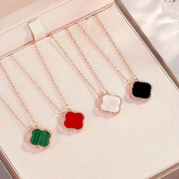 fashion designer ladies necklace classic vintage 4 leaf clover pendant 18k gold shell jewelry 316l stainless steel, Silver
fashion designer ladies necklace classic vintage 4 leaf clover pendant 18k gold shell jewelry 316l stainless steel, Silver