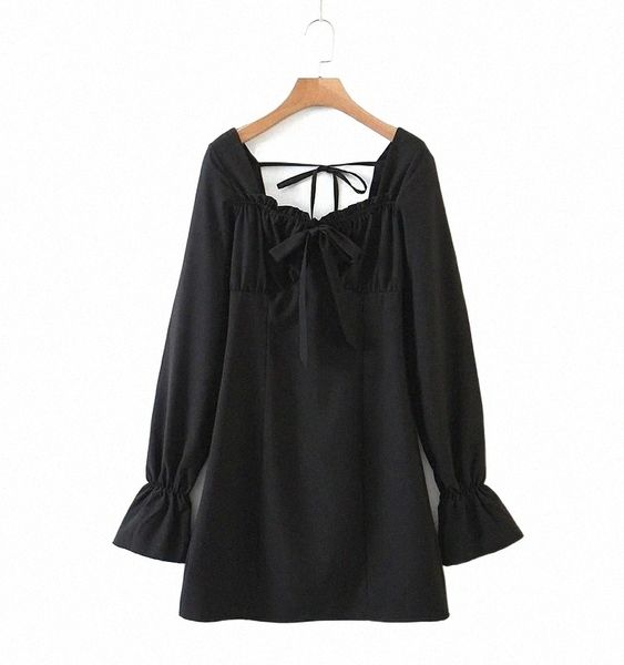 casual dresses women vintage bow square collar black mini summer stylish girls european style high waist slim pleated dress vestidos b7ag#, Black;gray
casual dresses women vintage bow square collar black mini summer stylish girls european style high waist slim pleated dress vestidos b7ag#, Black;gray