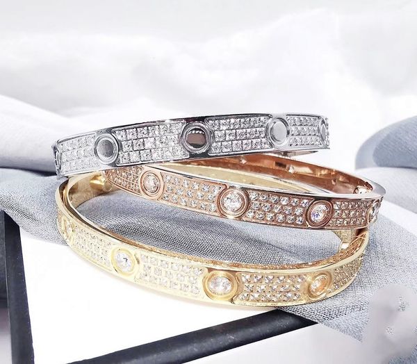classic designer women's bangle bracelet luxury screwdriver bangle 18 k gold boy girl white crystal valentine's day wedding gift 3, Black
classic designer women's bangle bracelet luxury screwdriver bangle 18 k gold boy girl white crystal valentine's day wedding gift 3, Black