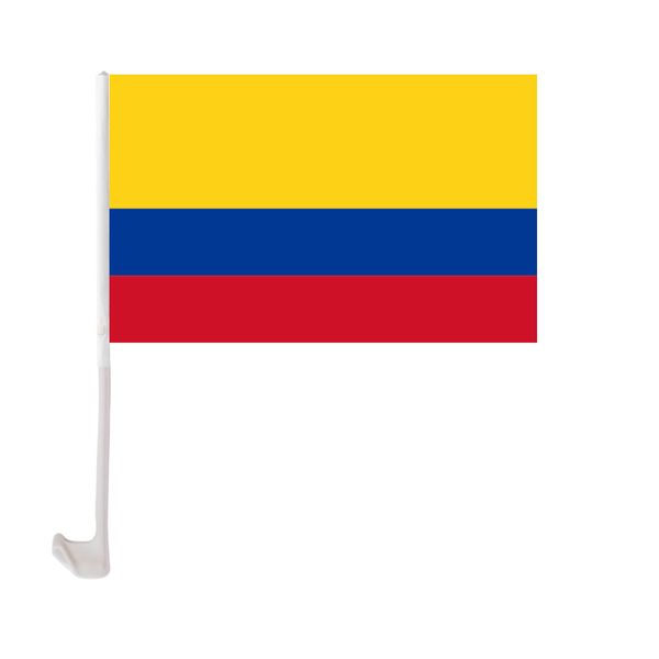 colombia car flag 30x45cm window clip colombian flags polyester uv protection car decoration banner with flagpole
colombia car flag 30x45cm window clip colombian flags polyester uv protection car decoration banner with flagpole