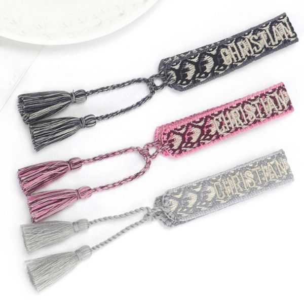 brand classic fashion bracelets chains jewelry bangles handmade embroidered link woven tassel adjustable women men lover gift chain bangle g, Black
brand classic fashion bracelets chains jewelry bangles handmade embroidered link woven tassel adjustable women men lover gift chain bangle g, Black