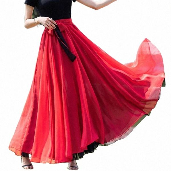 skirts 540 pendulum dance double side swing skirt women high waist show temperament a-line elegant ladies beach holiday long p9b9#, Black
skirts 540 pendulum dance double side swing skirt women high waist show temperament a-line elegant ladies beach holiday long p9b9#, Black