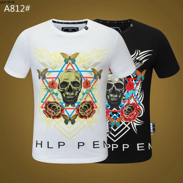 fashion brand plaine spring and summer short sleeve men round neck t domineering personality skull pp drill fashion men, White;black
fashion brand plaine spring and summer short sleeve men round neck t domineering personality skull pp drill fashion men, White;black