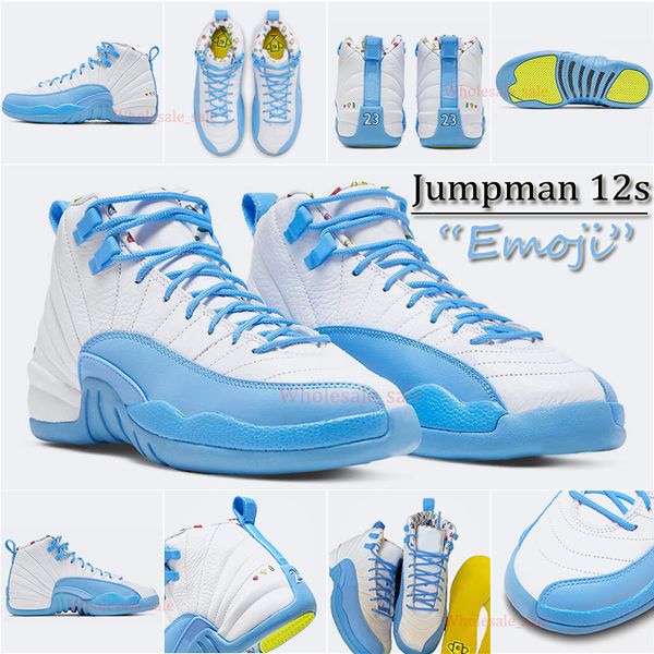 2022 jumpman 12 12s basketball shoes emoji white blue mens sneakers sports trainers 40-47
2022 jumpman 12 12s basketball shoes emoji white blue mens sneakers sports trainers 40-47