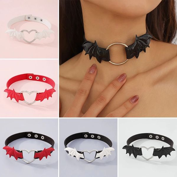 gothic pu leather heart wings choker necklace women girl chocker necklaces punk statement jewelry collar wedding jewelry gift, Golden;silver
gothic pu leather heart wings choker necklace women girl chocker necklaces punk statement jewelry collar wedding jewelry gift, Golden;silver