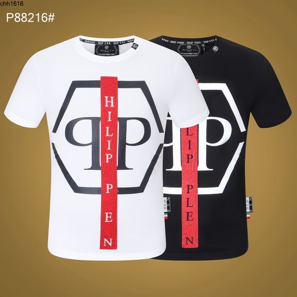 fashion brand philippe short sleeve men round neck t aggressive personality pp diamond letter fashion men short t, White;black
fashion brand philippe short sleeve men round neck t aggressive personality pp diamond letter fashion men short t, White;black