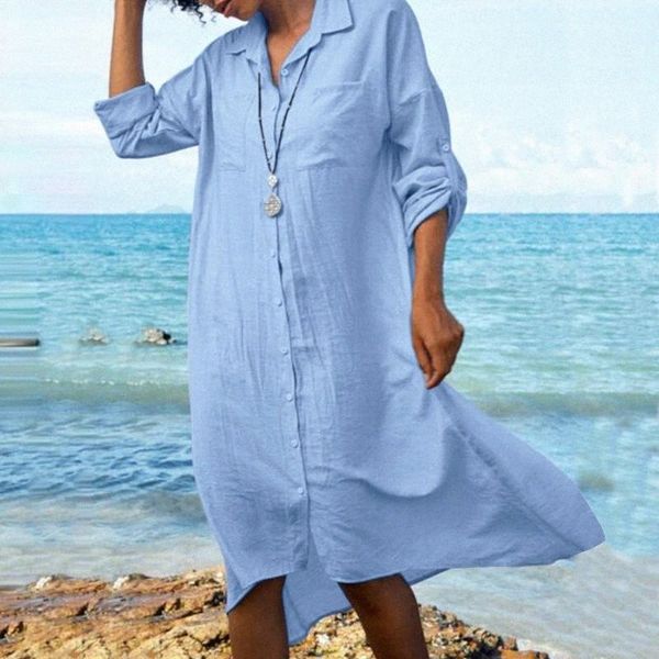 casual dresses women elegant long sleeve shirt dress spring lapel neck buttons down solid sundress loose midi vestidos oversized m9ky#, Black;gray
casual dresses women elegant long sleeve shirt dress spring lapel neck buttons down solid sundress loose midi vestidos oversized m9ky#, Black;gray