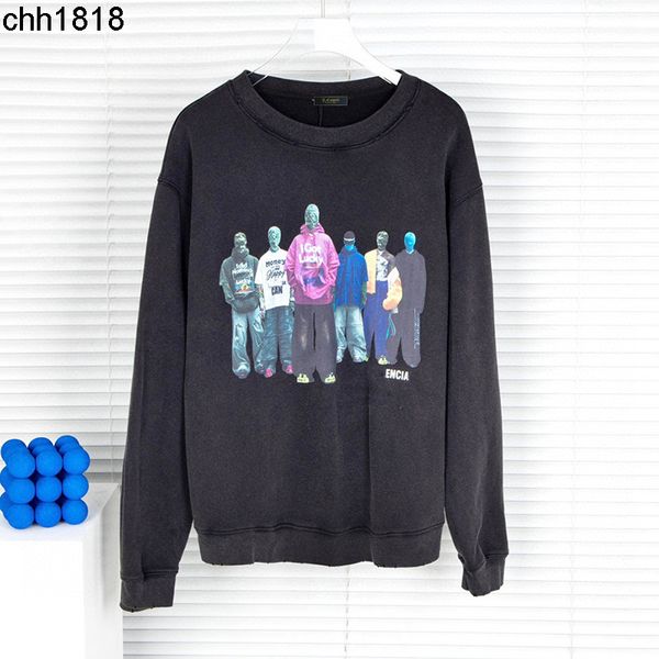 in the early autumn of the 22nd year the new and old portraits were loose men's sweaters with holes college style hoods lovers' we, Black
in the early autumn of the 22nd year the new and old portraits were loose men's sweaters with holes college style hoods lovers' we, Black