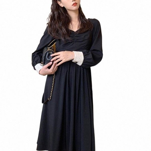 casual dresses french full sleeve long fairy dress gothic black women wedding party 2021 korean one-piece spring clothing ladies q2l6#, Black;gray
casual dresses french full sleeve long fairy dress gothic black women wedding party 2021 korean one-piece spring clothing ladies q2l6#, Black;gray