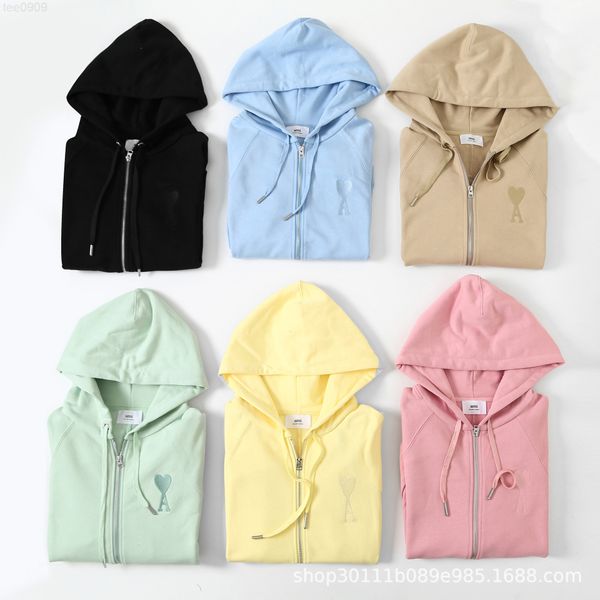 22 new makaron zippered cardigan hooded sweater coat big heart a for men and women, Black
22 new makaron zippered cardigan hooded sweater coat big heart a for men and women, Black