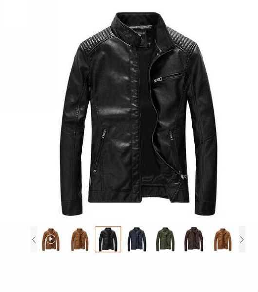 pu leather jacket parklees men retro brown motorcycle jacket autumn new stand collar anti-wind stylish classic zipper coat mmhbl13llh01, Black
pu leather jacket parklees men retro brown motorcycle jacket autumn new stand collar anti-wind stylish classic zipper coat mmhbl13llh01, Black