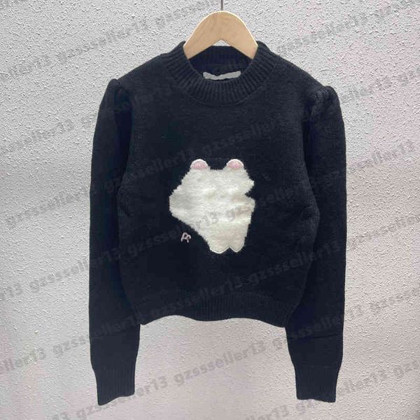 aless designer women sweaters classic cat mohair jacquard embroidery jackets fashion round neck knitted womens sweater 0912, White;black 
aless designer women sweaters classic cat mohair jacquard embroidery jackets fashion round neck knitted womens sweater 0912, White;black