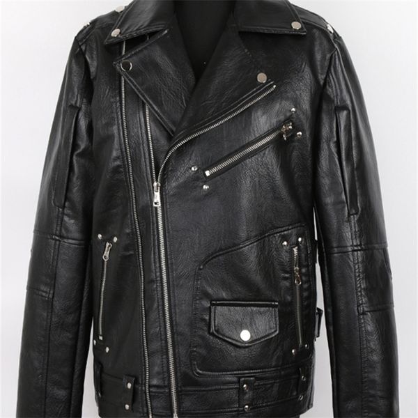 men's leather faux mauroicardi spring autumn black pu biker jacket for style long sleeve zipper plus size fashion clothing 5xl 220913
men's leather faux mauroicardi spring autumn black pu biker jacket for style long sleeve zipper plus size fashion clothing 5xl 220913