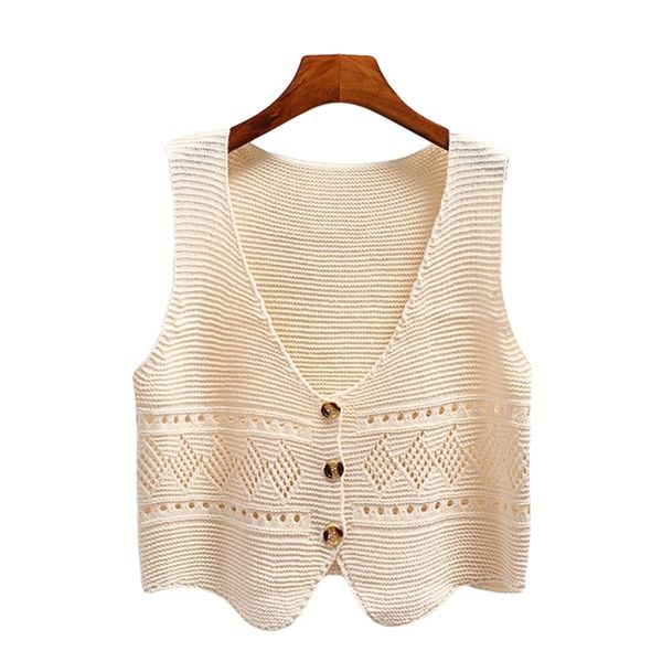 women's vests korean fashion v neck loose sleeveless sweater vest women knitted hollow out single breasted short cardigan female kniwea, Black;white
women's vests korean fashion v neck loose sleeveless sweater vest women knitted hollow out single breasted short cardigan female kniwea, Black;white
