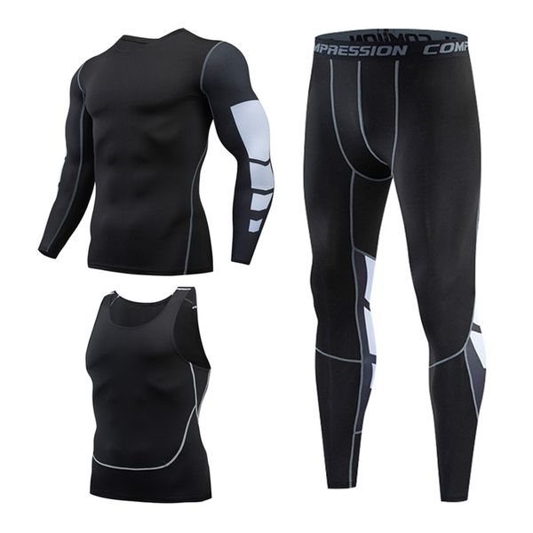 men's tracksuits running clothes set men sportswear base layerstights vest sports clothing fitness tracksuit quick dry bodybuilding run, Gray
men's tracksuits running clothes set men sportswear base layerstights vest sports clothing fitness tracksuit quick dry bodybuilding run, Gray