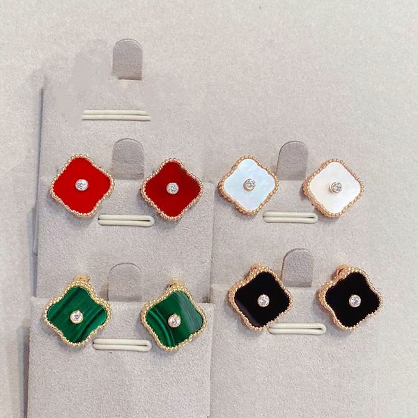 18k4leaf grass stud backs designer women's earrings girls valentine's day christmas love gifts 316l stainless steel jewelry, White
18k4leaf grass stud backs designer women's earrings girls valentine's day christmas love gifts 316l stainless steel jewelry, White