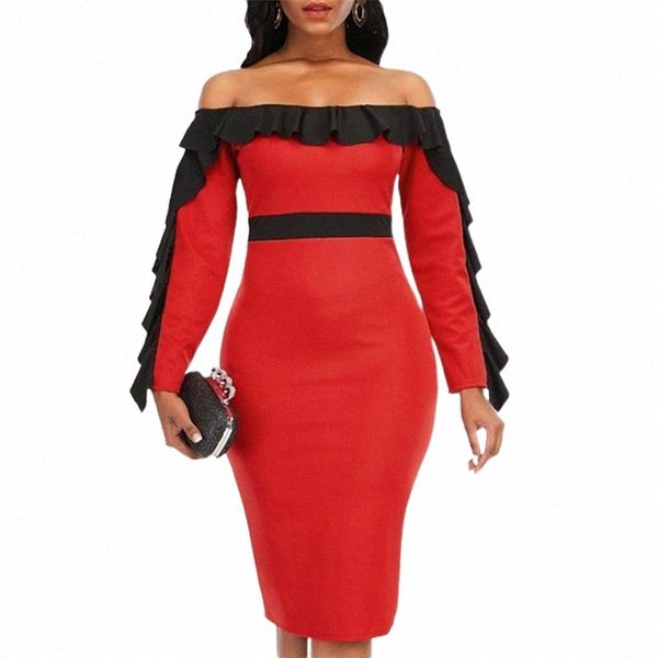 casual dresses women dress bodycon off shoulder patchwork black ruffles party high waist vestidos african large size female fashion rob r6mw, Black;gray
casual dresses women dress bodycon off shoulder patchwork black ruffles party high waist vestidos african large size female fashion rob r6mw, Black;gray