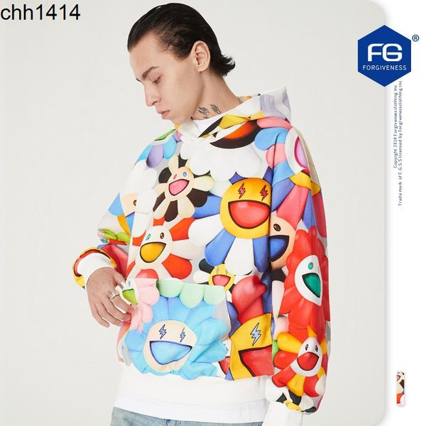 2020 winter new sunflower plant print all over hooded loose sweater for men and women, White;black
2020 winter new sunflower plant print all over hooded loose sweater for men and women, White;black