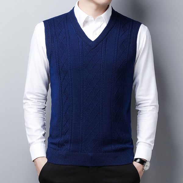 men s sweaters browon fashion sweater vest men casual sleeveless short solid color mens clothes v neck slim fit knit winter 220914, White;black
men s sweaters browon fashion sweater vest men casual sleeveless short solid color mens clothes v neck slim fit knit winter 220914, White;black