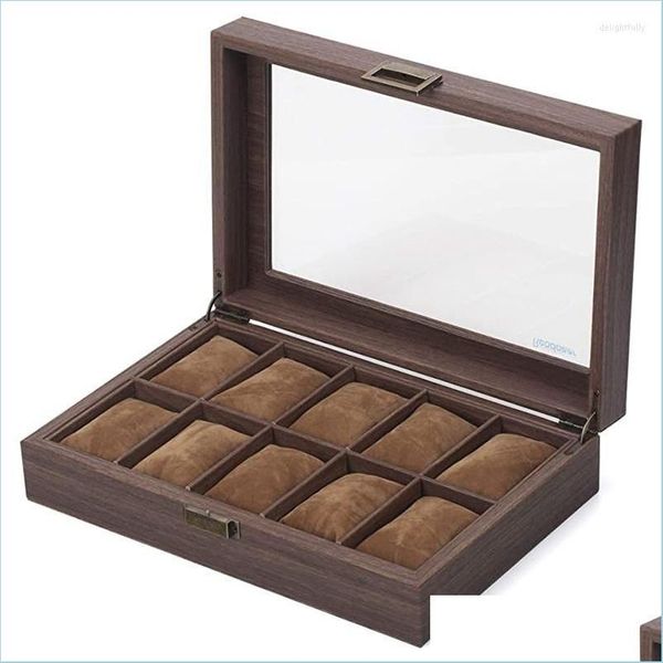 watch boxes cases watch boxes uclio watches storage/watch case/watch box made of pu leather in wood grain and real glass w watches2022 dhif, Black;blue
watch boxes cases watch boxes uclio watches storage/watch case/watch box made of pu leather in wood grain and real glass w watches2022 dhif, Black;blue