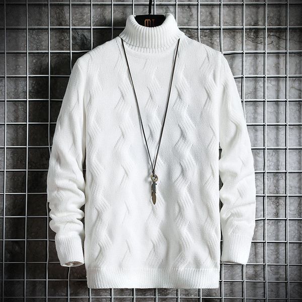 men s sweaters winter high necked plush junior school students trend personalized thick 220913, White;black
men s sweaters winter high necked plush junior school students trend personalized thick 220913, White;black