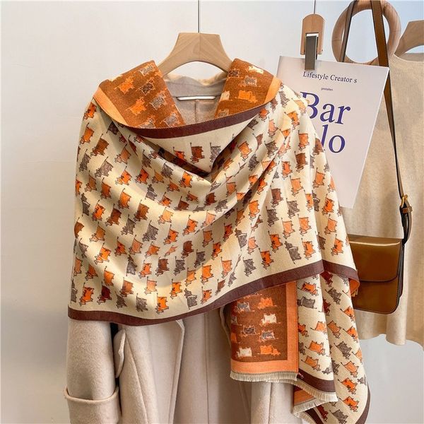 scarves winter warm thick cashmere scarf luxury design shawls lady pashmina bufanda blanket female stoles wraps 220914, Blue;gray
scarves winter warm thick cashmere scarf luxury design shawls lady pashmina bufanda blanket female stoles wraps 220914, Blue;gray