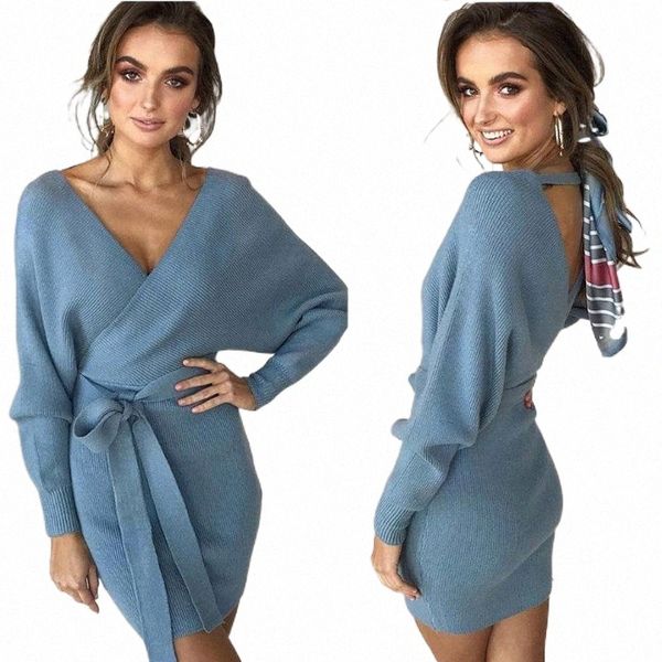 casual dresses women dress knitted mini long sleeve v neck spring autumn bodycon pullover elegant ladies solid bandage slim sweater t2u8#, Black;gray
casual dresses women dress knitted mini long sleeve v neck spring autumn bodycon pullover elegant ladies solid bandage slim sweater t2u8#, Black;gray