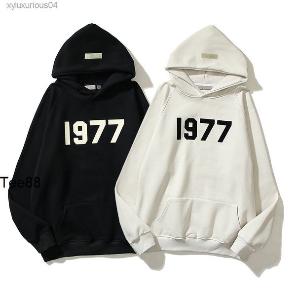 designers hoodie 2022men's early spring essential season 8 double line 1977 flocking digital fleece hooded sweater, Black
designers hoodie 2022men's early spring essential season 8 double line 1977 flocking digital fleece hooded sweater, Black