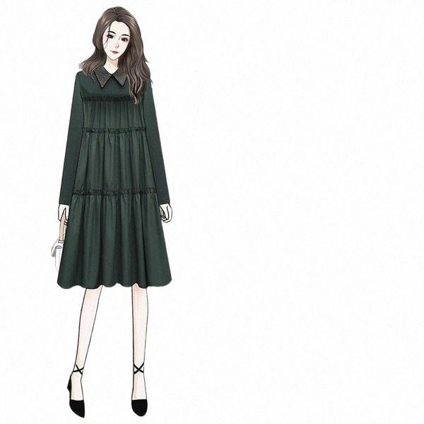 casual dresses black green long sleeved midi plus large size oversize korean fashion kawaii women's elegant autumn 2021 clothing 86vi#, Black;gray
casual dresses black green long sleeved midi plus large size oversize korean fashion kawaii women's elegant autumn 2021 clothing 86vi#, Black;gray