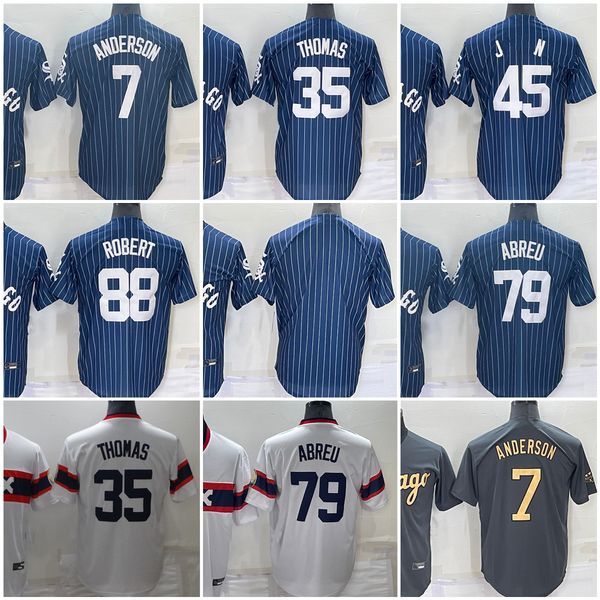 7 tim anderson baseball jersey 35 frank thomas #45 79 jose abreu 88 luis robert stitched jerseys, Blue;black
7 tim anderson baseball jersey 35 frank thomas #45 79 jose abreu 88 luis robert stitched jerseys, Blue;black