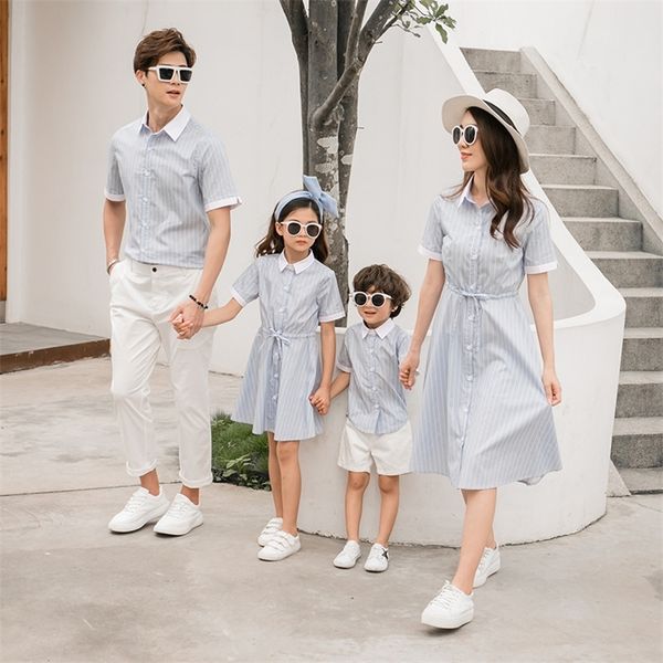 family matching outfits mother daughter shirt dresses striped blouse mommy and me clothes mom son outfits family matching clothing tee shirt, Blue
family matching outfits mother daughter shirt dresses striped blouse mommy and me clothes mom son outfits family matching clothing tee shirt, Blue