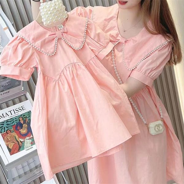 family matching outfits summer women girls cute doll collar dress mother daughter es mommy and me mini look 220915, Blue
family matching outfits summer women girls cute doll collar dress mother daughter es mommy and me mini look 220915, Blue