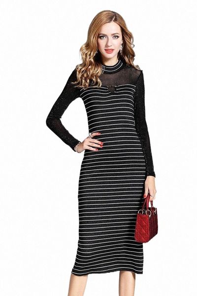 casual dresses autumn and winter european american fashion slim long sleeve o-neck paragraph splicing elegant party a1re#, Black;gray
casual dresses autumn and winter european american fashion slim long sleeve o-neck paragraph splicing elegant party a1re#, Black;gray