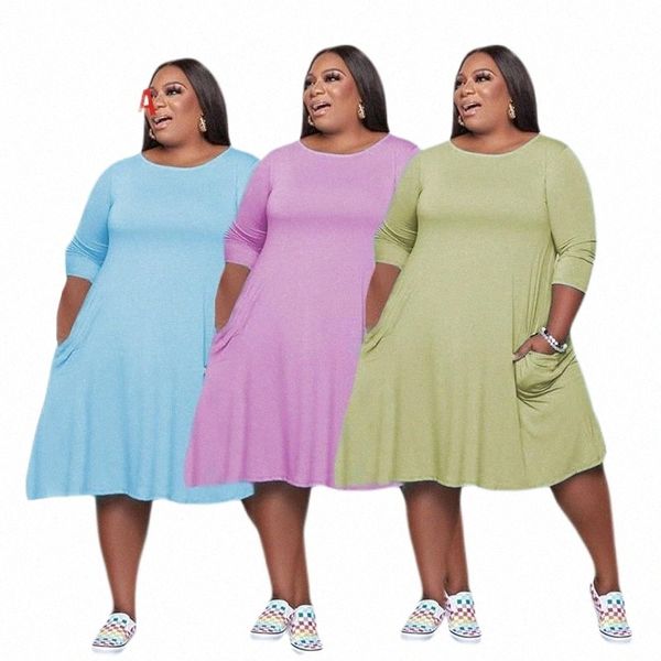 casual dresses fashion women solid color a-line dress patchwork design pockets decor o-neck 3/4 sleeve mid waist spring autumn c4b8#, Black;gray
casual dresses fashion women solid color a-line dress patchwork design pockets decor o-neck 3/4 sleeve mid waist spring autumn c4b8#, Black;gray
