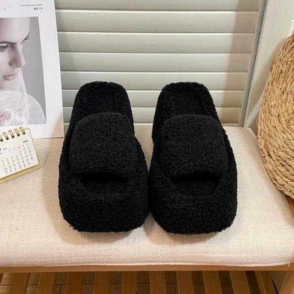 fashion women's slippers luxury designer embroidered sandals shoes flat rubber one word high heels fluffy letters half holder beach fli, Black
fashion women's slippers luxury designer embroidered sandals shoes flat rubber one word high heels fluffy letters half holder beach fli, Black