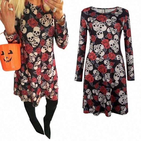 casual dresses spring autumn halloween christmas wear clothing women dress skull print long sleeve party o neck mini a7bx#, Black;gray
casual dresses spring autumn halloween christmas wear clothing women dress skull print long sleeve party o neck mini a7bx#, Black;gray