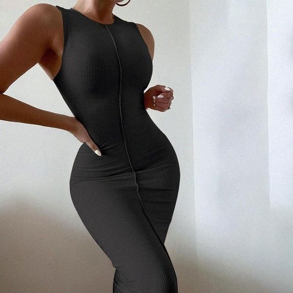 casual dresses 2021 solid color skinny line tank dress bodycon sleeveless summer slim mid calf party elegant office lady u1m1#, Black;gray
casual dresses 2021 solid color skinny line tank dress bodycon sleeveless summer slim mid calf party elegant office lady u1m1#, Black;gray