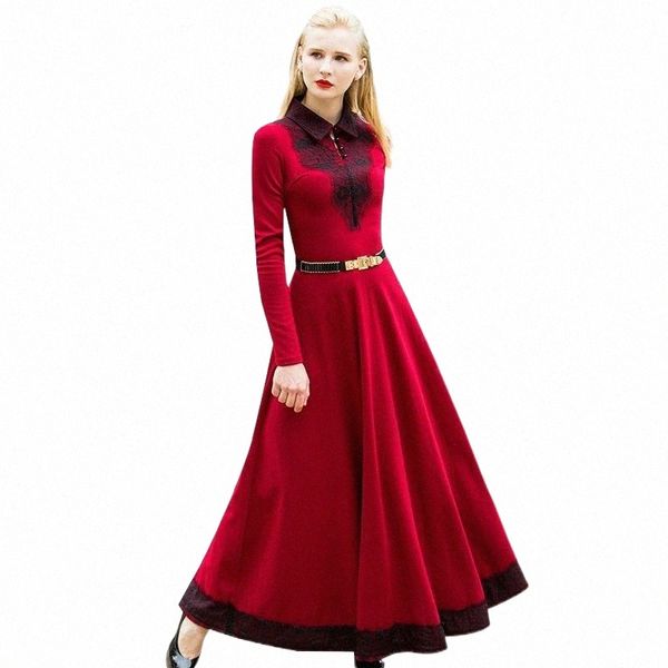 casual dresses lace stitching cotton red dress women long sleeve turn down collar maxi elegance party night ss6541 w0xd#, Black;gray
casual dresses lace stitching cotton red dress women long sleeve turn down collar maxi elegance party night ss6541 w0xd#, Black;gray