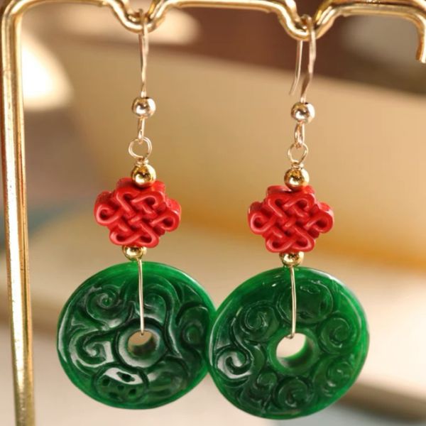 stud green jade double sided carving money earrings women jadeite natural gemstone accessories charm 925 silver gift amulet jewelry, Golden;silver
stud green jade double sided carving money earrings women jadeite natural gemstone accessories charm 925 silver gift amulet jewelry, Golden;silver