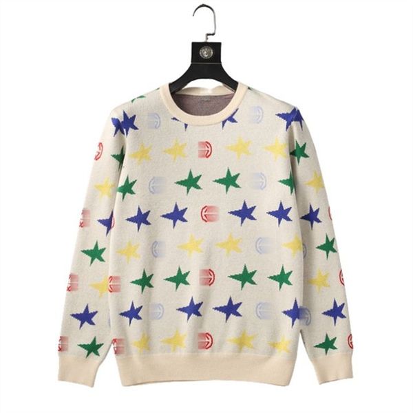 winter fashion classic designer sweater beige pentagram pattern men women sweater crew neck essential pullover luxury athleisure knit popula, White;black
winter fashion classic designer sweater beige pentagram pattern men women sweater crew neck essential pullover luxury athleisure knit popula, White;black