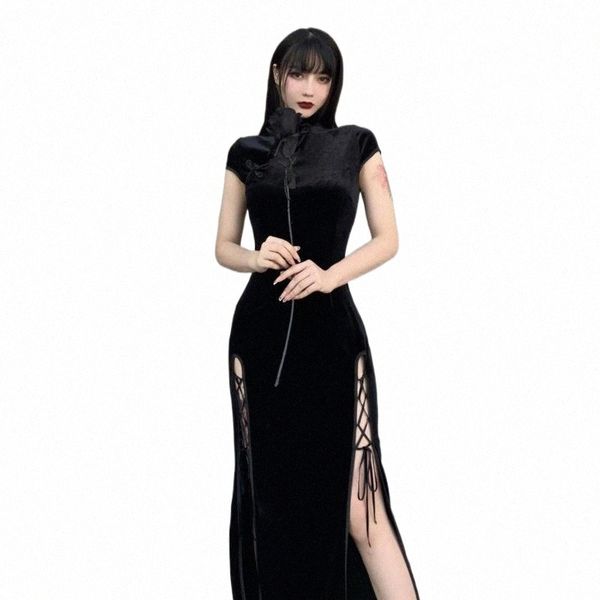 casual dresses women retro vintage cheongsam party long split slim bodycon dress black 2021 female fashion velvet vestidos f8lt#, Black;gray
casual dresses women retro vintage cheongsam party long split slim bodycon dress black 2021 female fashion velvet vestidos f8lt#, Black;gray