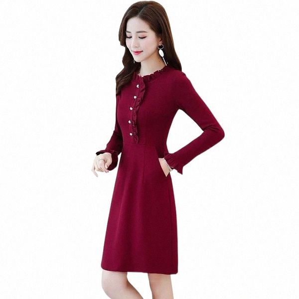 casual dresses autumn women solid button slim female long sleeve pockets thin waist knee-length a-line 365 85fw#, Black;gray
casual dresses autumn women solid button slim female long sleeve pockets thin waist knee-length a-line 365 85fw#, Black;gray