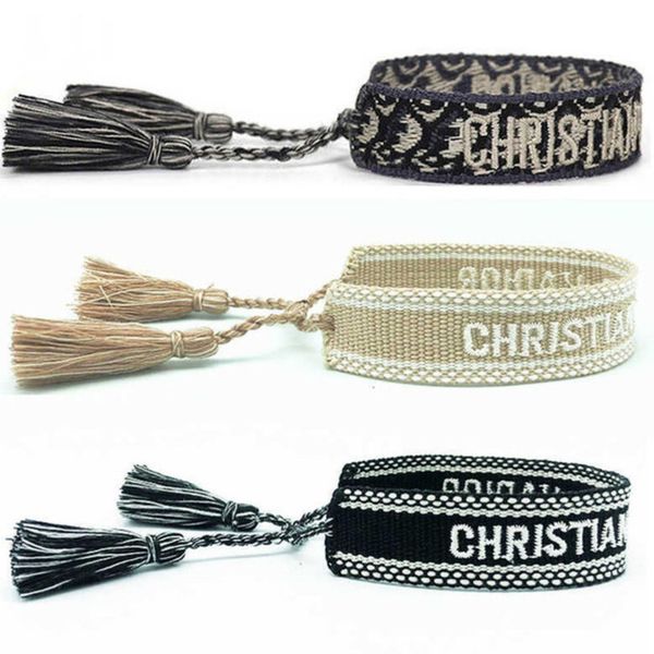 classic fashion brand bracelets chains jewelry bangles handmade embroidered link woven tassel adjustable women men lover gift chain bangle t, Black
classic fashion brand bracelets chains jewelry bangles handmade embroidered link woven tassel adjustable women men lover gift chain bangle t, Black
