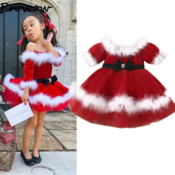 girl's prowow 1-7y children christmas girls es off shoulder belted red velvet kids fuzzy plush new year winter baby dress 0913, Red;yellow
girl's prowow 1-7y children christmas girls es off shoulder belted red velvet kids fuzzy plush new year winter baby dress 0913, Red;yellow