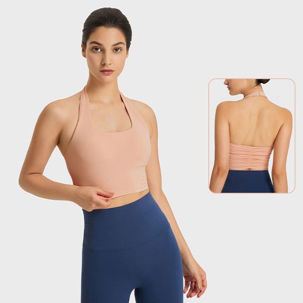 l-146 hangs neck fit yoga back fabric folds underwear vest feels buttery-soft tank women fashion sports bra with removable
l-146 hangs neck fit yoga back fabric folds underwear vest feels buttery-soft tank women fashion sports bra with removable