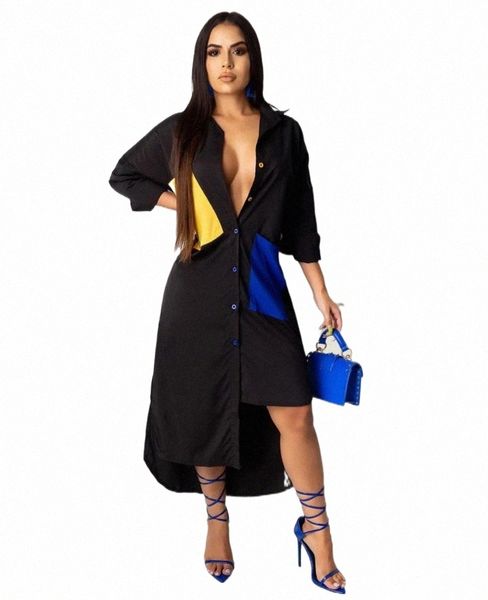 casual dresses wendywu women turn down collar long sleeve elegant patchwork shirt dress autumn outwear o1zn#, Black;gray
casual dresses wendywu women turn down collar long sleeve elegant patchwork shirt dress autumn outwear o1zn#, Black;gray