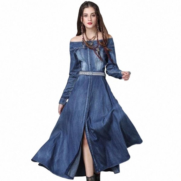 casual dresses vintage style boat neck long sleeves embroidery high waist denim dress for women split jag with belt blue fs0942 w9m1#, Black;gray
casual dresses vintage style boat neck long sleeves embroidery high waist denim dress for women split jag with belt blue fs0942 w9m1#, Black;gray