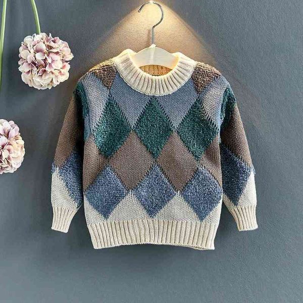 baby girl winter casual plaid pattern loose pullover sweater boys o-neck long sleeve kids clothes 2-10 years 0913, Blue
baby girl winter casual plaid pattern loose pullover sweater boys o-neck long sleeve kids clothes 2-10 years 0913, Blue