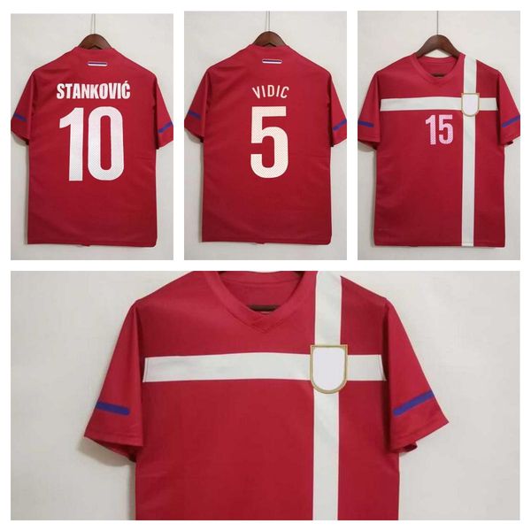 2010 serbia ivanovic retro soccer jerseys home red vintage football shirt 10 krasic vidic zigic jovanovic ninkovic men kits uniform, Black
2010 serbia ivanovic retro soccer jerseys home red vintage football shirt 10 krasic vidic zigic jovanovic ninkovic men kits uniform, Black